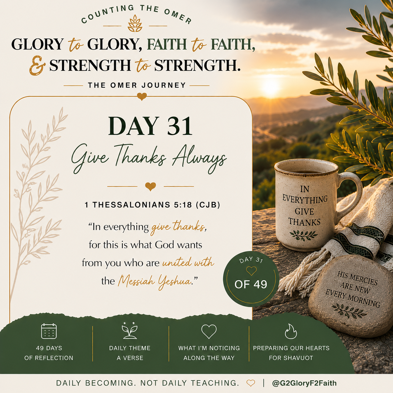 Day 31 of Counting the Omer
