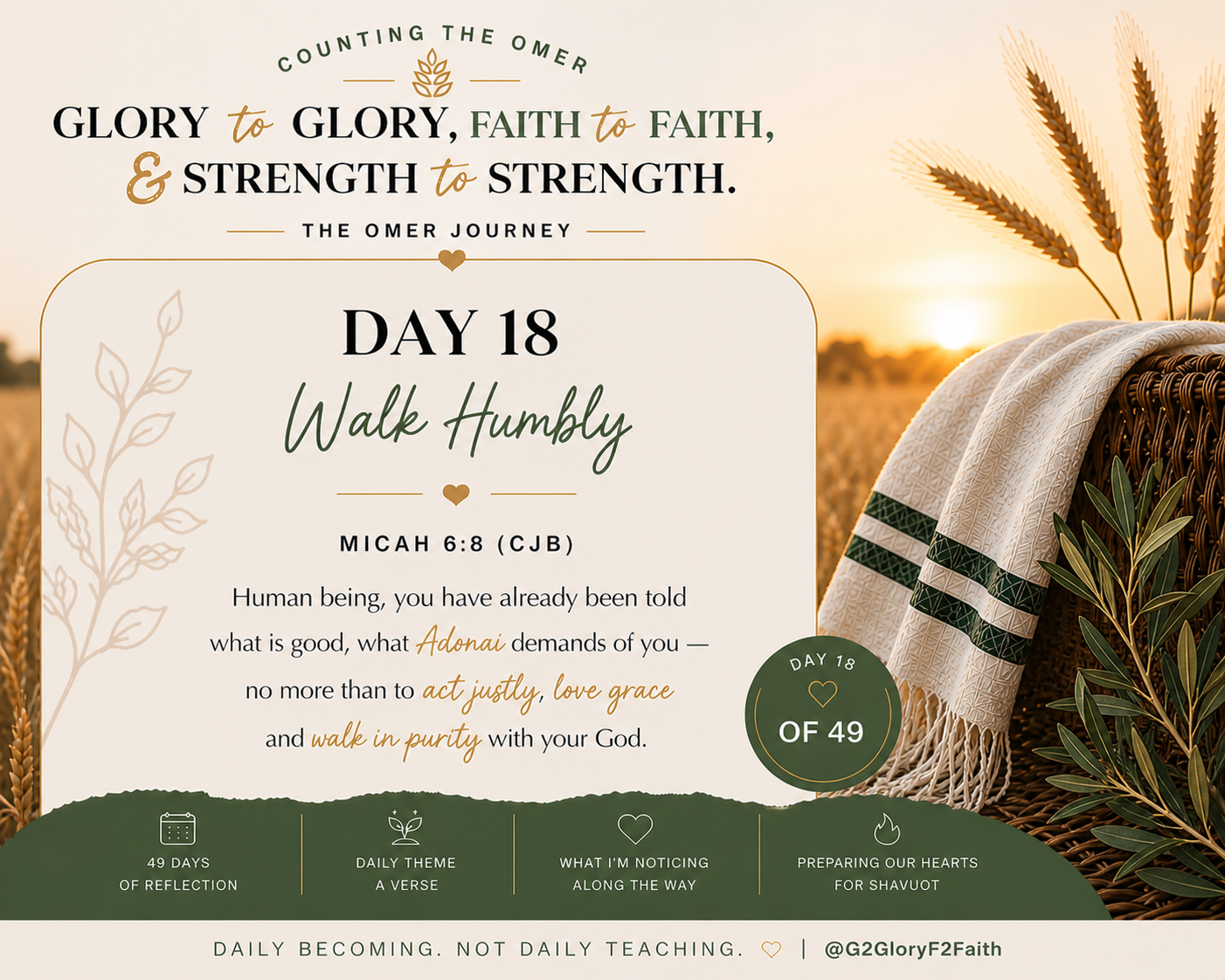 Day 18 of Counting the Omer