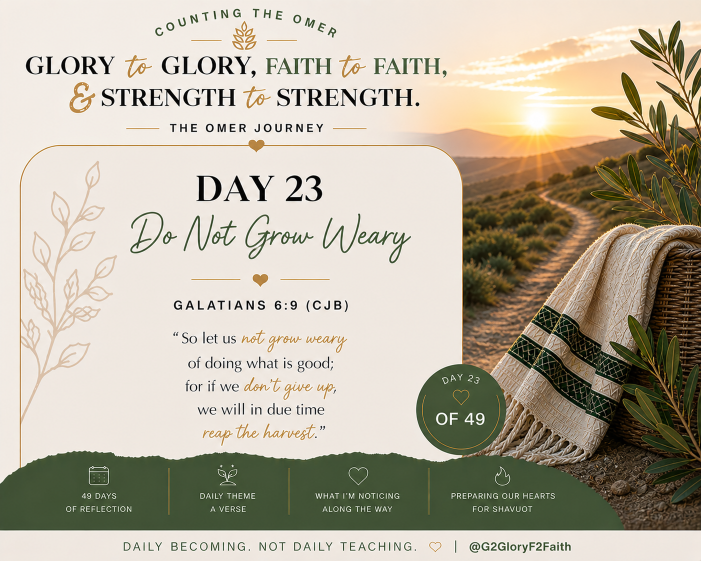 Day 23 of Counting the Omer